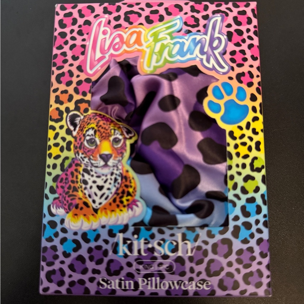 Kitsch x Lisa Frank Satin Pillowcase - King Size